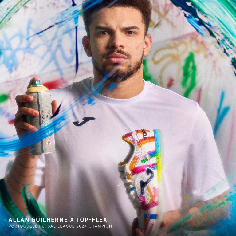 JOMA TOP FLEX - WHITE GRAFFITI INDOOR - 2676