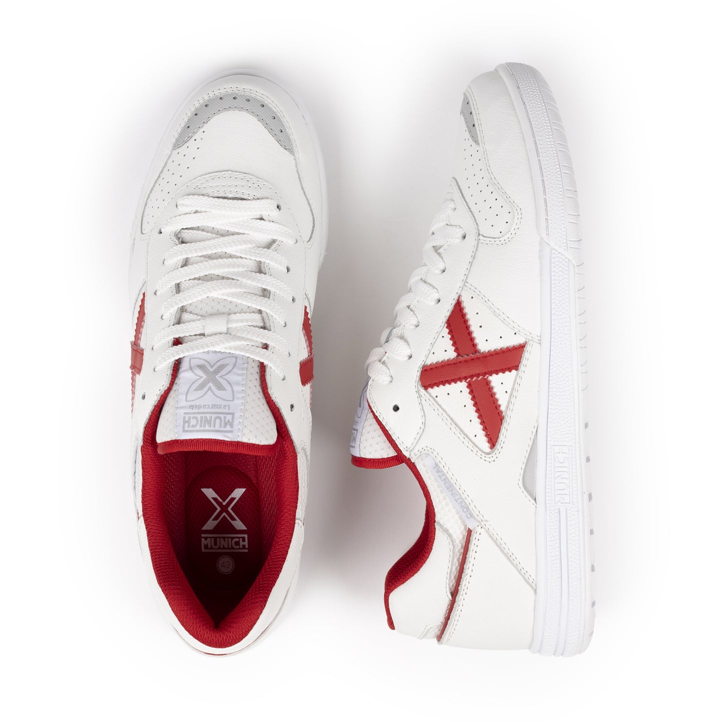 MUNICH CONTINENTAL V2 - WHITE RED INDOOR - 70